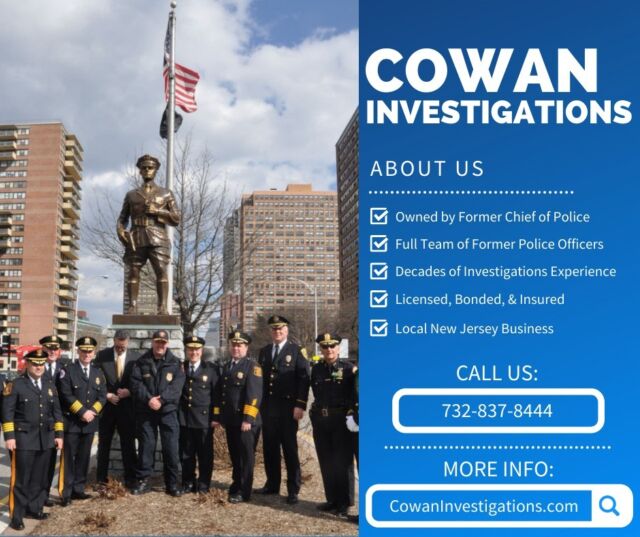 Work With A New Jersey Private Investigation Agency You Can Trust. Contact Former Jersey City Police Chief Bob Cowan For A free 30-minute consultation.